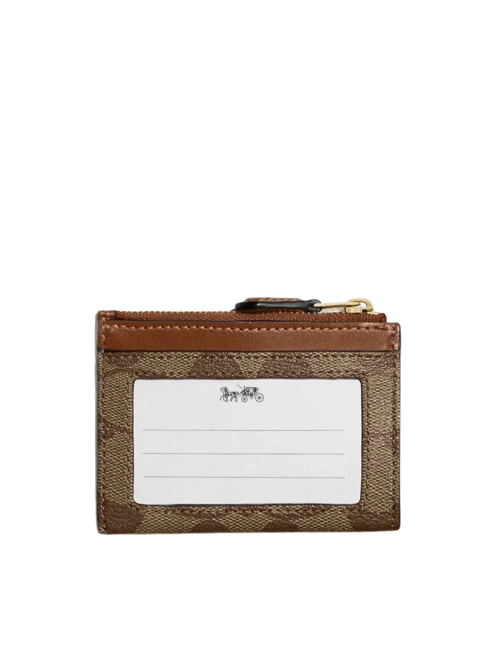 gambar-belakang-Coach-Mini-Skinny-Id-Case-In-Signature-Canvas-Khaki-Brown-Saddle