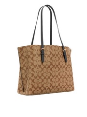 gambar-belakang-Coach-Mollie-Tote-In-Signature-Canvas-Tan-Black