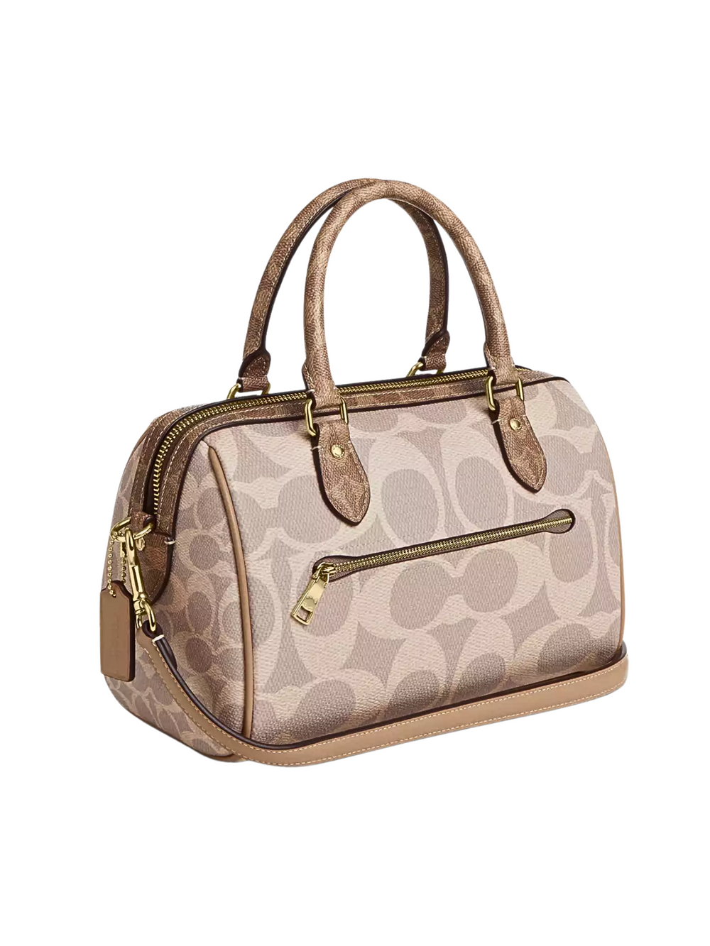 gambar-belakang-Coach-Rowan-Satchel-Bag-In-Blocked-Signature-Canvas-Sand-Tan