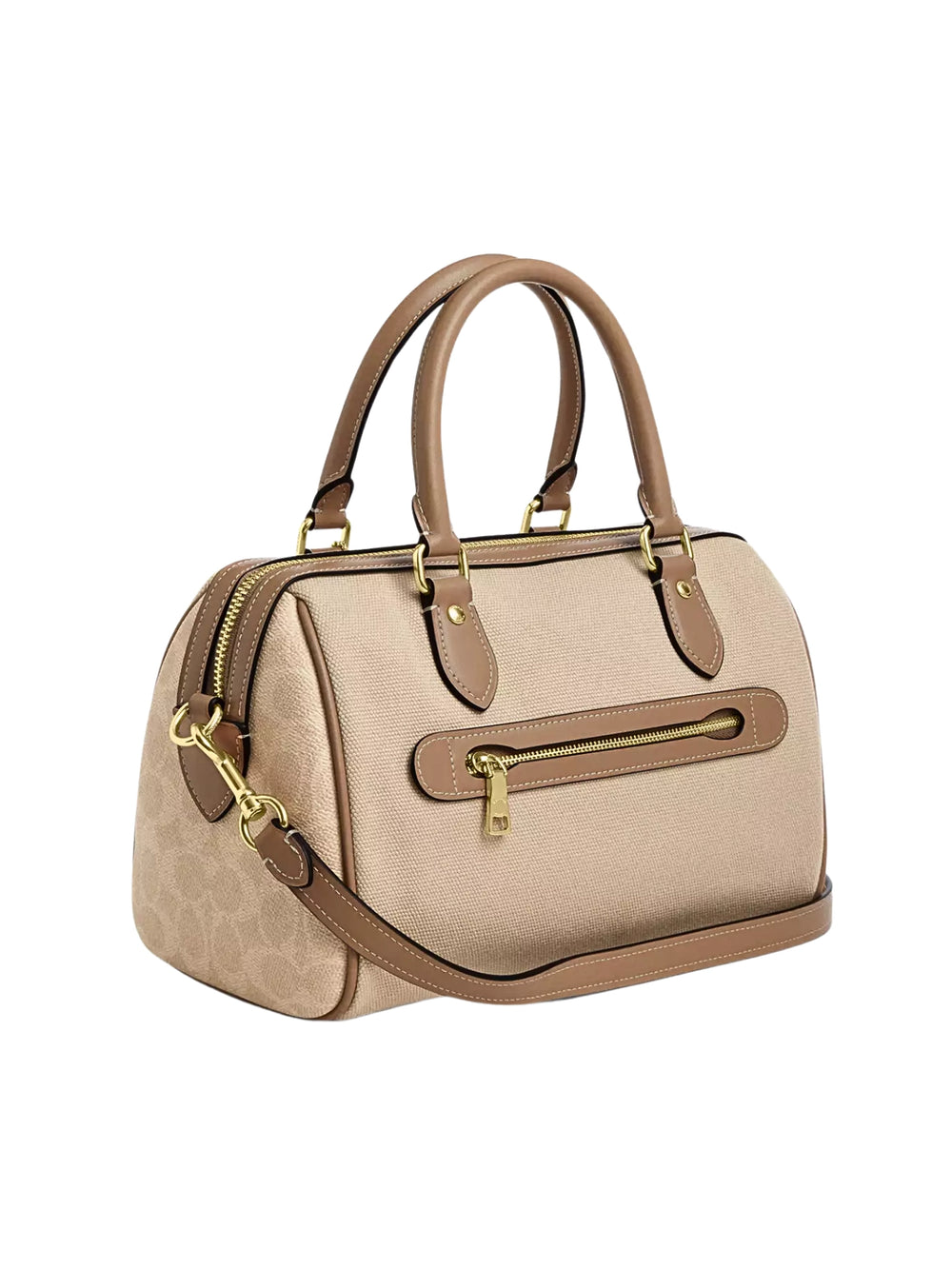 gambar-belakang-Coach-Rowan-Satchel-Bag-In-Colorblock-Dark-Natural-Multi