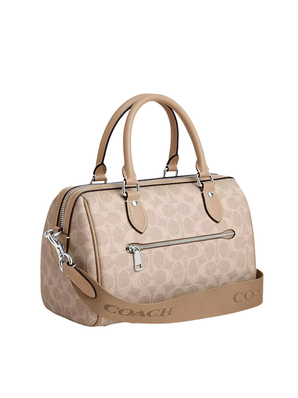 gambar-belakang-Coach-Rowan-Satchel-Bag-In-Signature-Canvas-Sand-Taupe