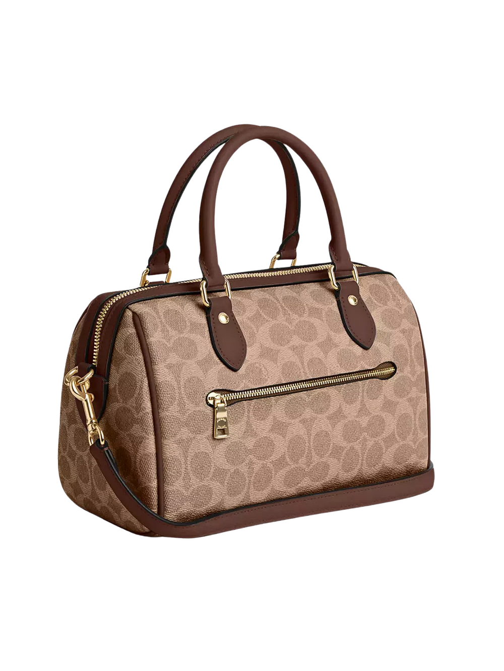 gambar-belakang-Coach-Rowan-Satchel-Bag-In-Signature-Canvas-Tan-Brown