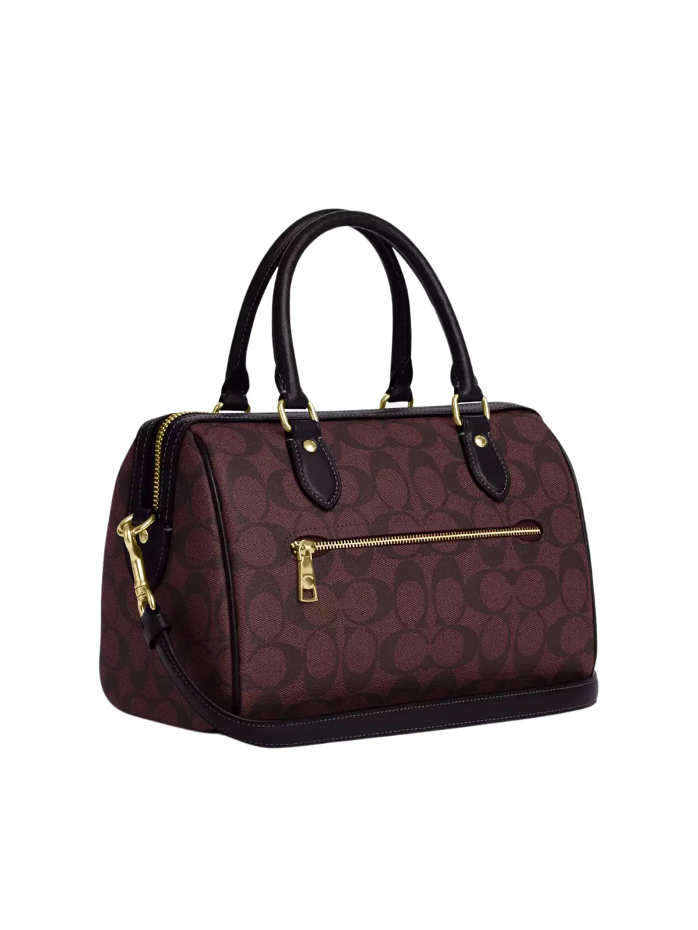 gambar-belakang-Coach-Rowan-Satchel-In-Signature-Canvas-Oxblood-Multi