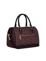 gambar-belakang-Coach-Rowan-Satchel-In-Signature-Canvas-Oxblood-Multi