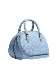 gambar-belakang-Coach-Sydney-Satchel-In-Signature-Chambray-Crornflower-Multi
