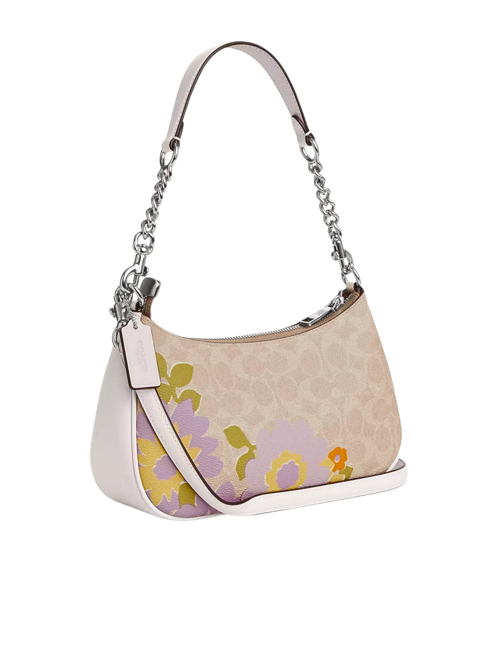 gambar-belakang-Coach-Teri-Shoulder-Bag-In-Signature-Canvas-With-Floral-Print-Sand-Multi