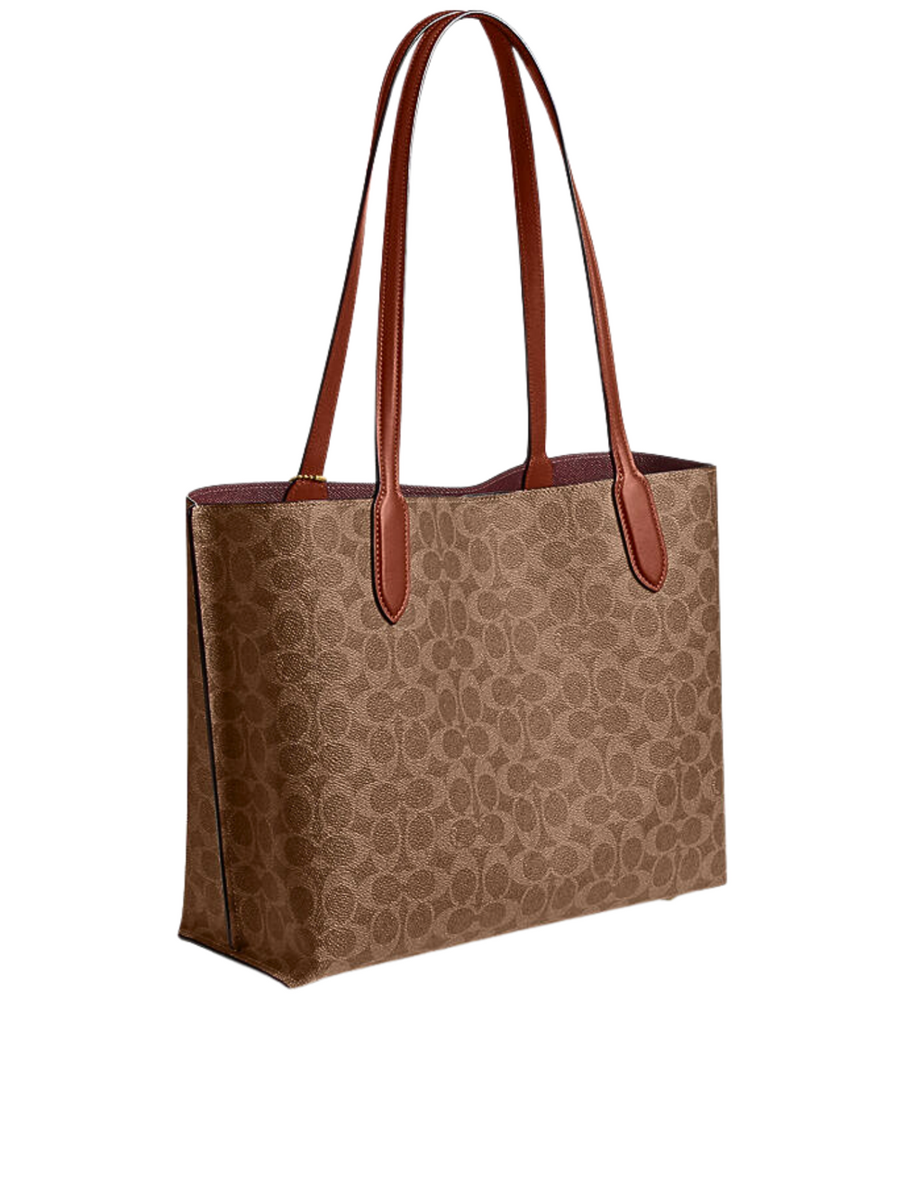 gambar-belakang-Coach-Willow-Tote-In-Signature-Canvas-Tan-Caramel