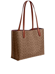 gambar-belakang-Coach-Willow-Tote-In-Signature-Canvas-Tan-Caramel
