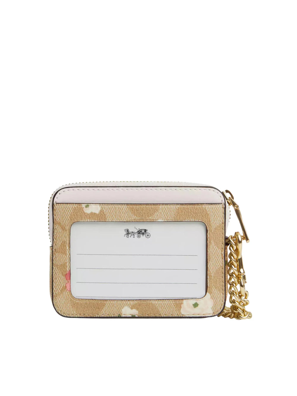 gambar-belakang-Coach-Zip-Card-Case-In-Signature-Canvas-With-Flower-Printed-Light-Khaki-Chalk-Multi