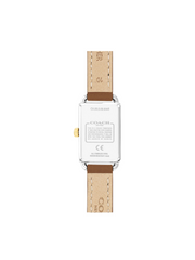 gambar-belakang-Coach -Liz -Watch- 24- Mm -White -Dial -Leather -Strap -Saddle