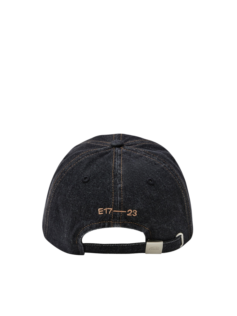 gambar-belakang-Emis-Washed-Denim-Ball-Cap-Gray-Black