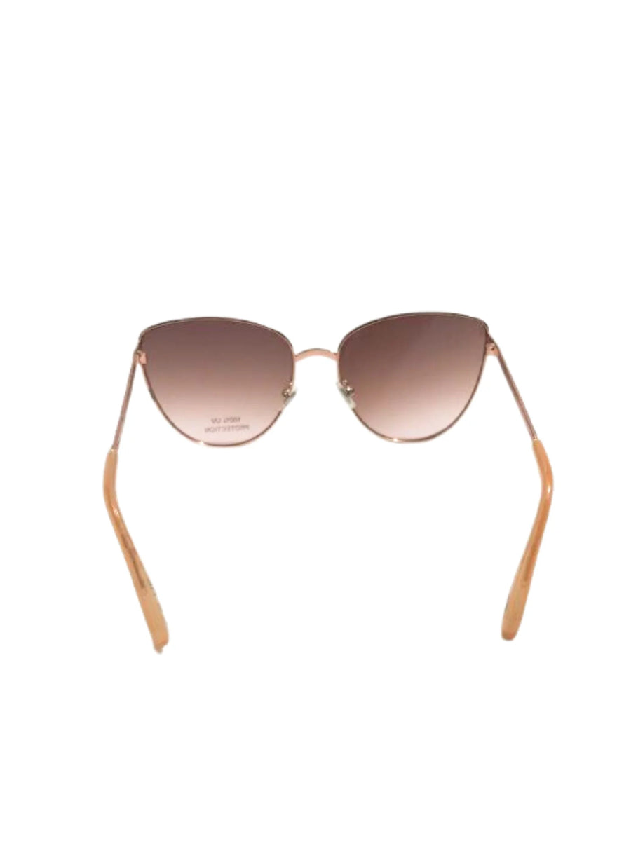 Fossil X82528 Cat Eye Sunglasses Rose Gold Balilene