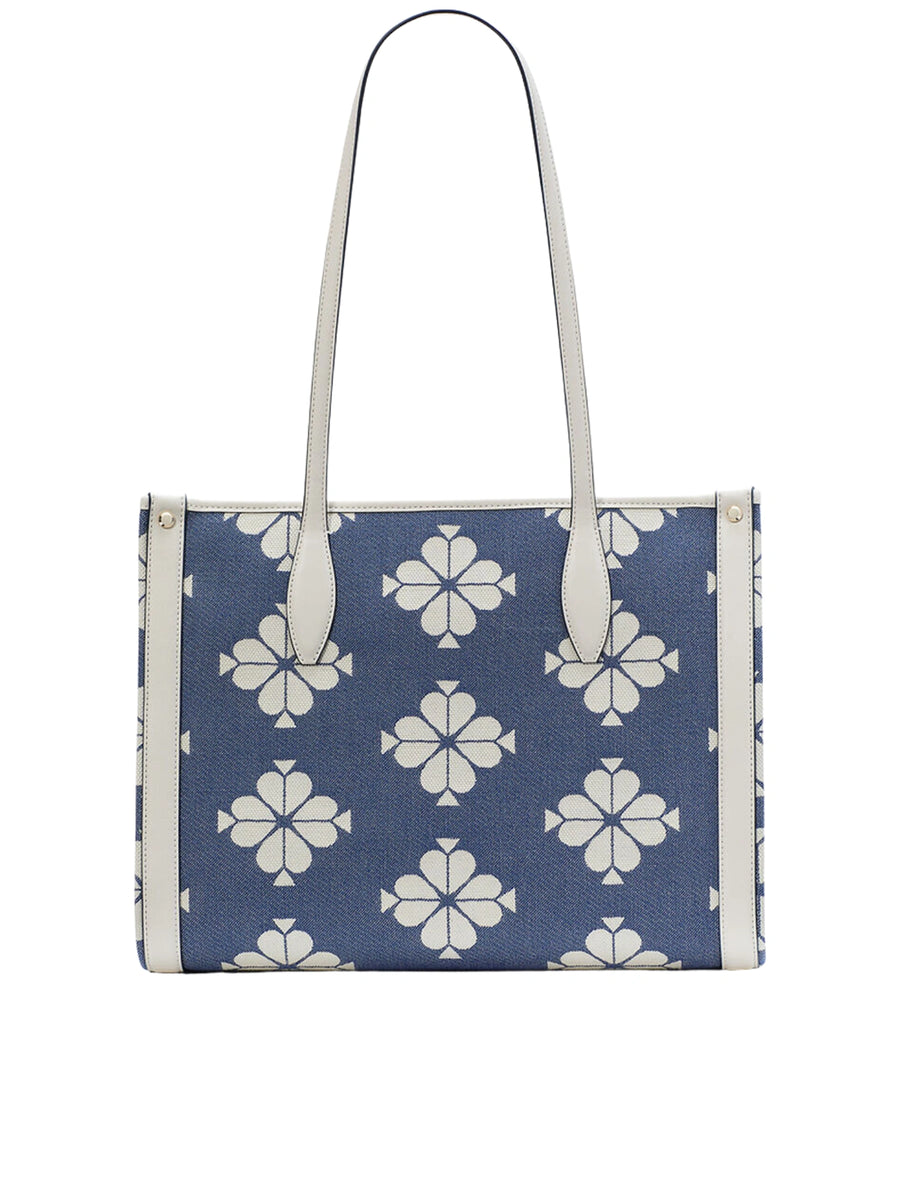 Kate Spade Market Tote Spaced Spade Flower Halo White Balilene