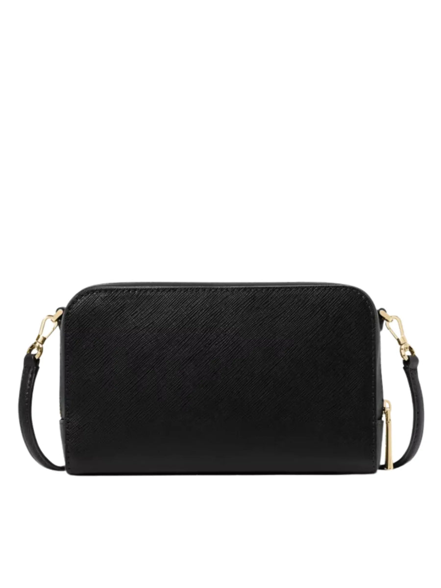 Kate Spade staci dual zip around crossbody Leather Clutch Pouch deals ~NWT~ Black