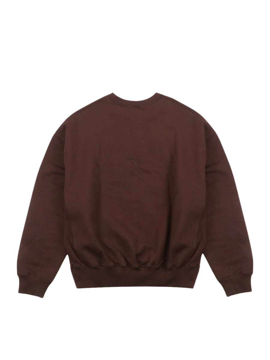 ●Mardi Mercredi●UNISEX SWEATSHIRT NEEDLEWORK_BROWN LAVEND SWEATSHIRT FLOWERMARDI NEEDLEWORK_BROWN LAVENDER - MARDI