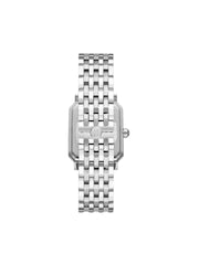 Tory Burch Robinson Silver Tone White Dial Ladies Watch