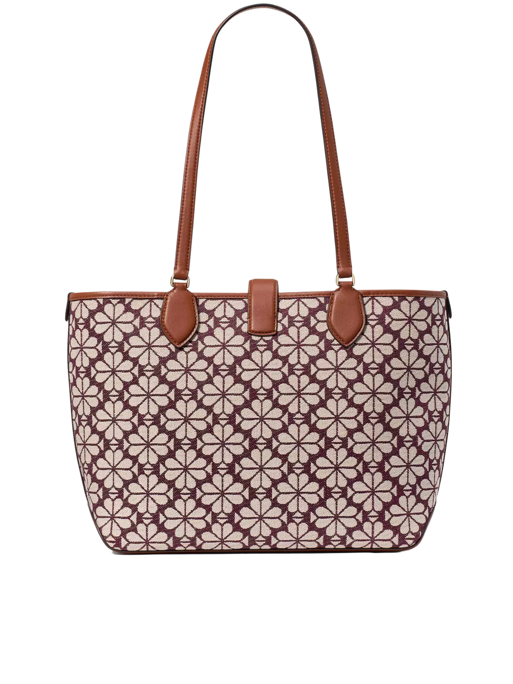 gambar-belakangKate-Spade-Spade-Flower-Jacquard-Medium-Open-Tote-Burgundy-Multi