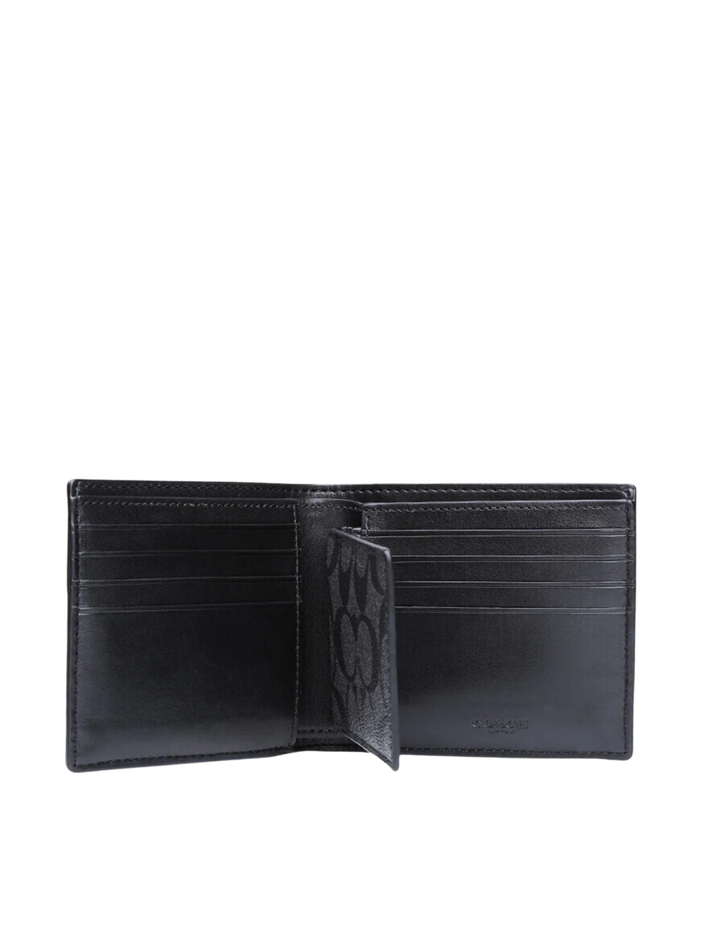 gambar-dalam-Coach-Boxed-3-In-1-Wallet-Gift-Set-In-Signature-Canvas-in-Charcoal-Black