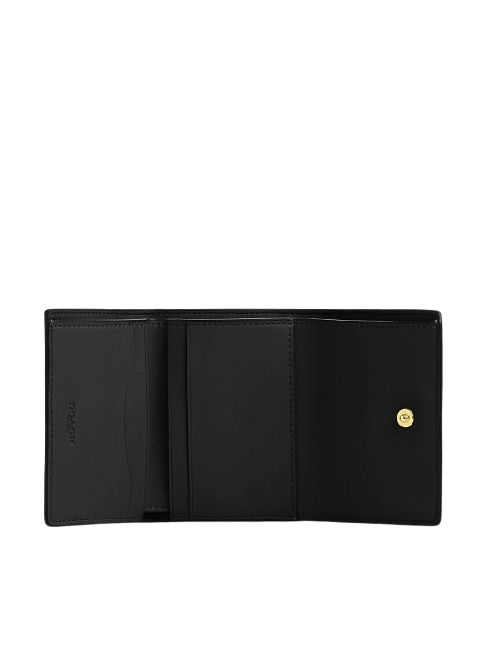 gambar-dalam-Coach-Card-Holder-Wallet-In-Signature-Canvas-Walnut-Black