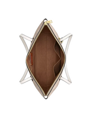 gambar-dalam-Coach-Coach-Zip-Top-Tote-In-Signature-Canvas-Sand-Chalk