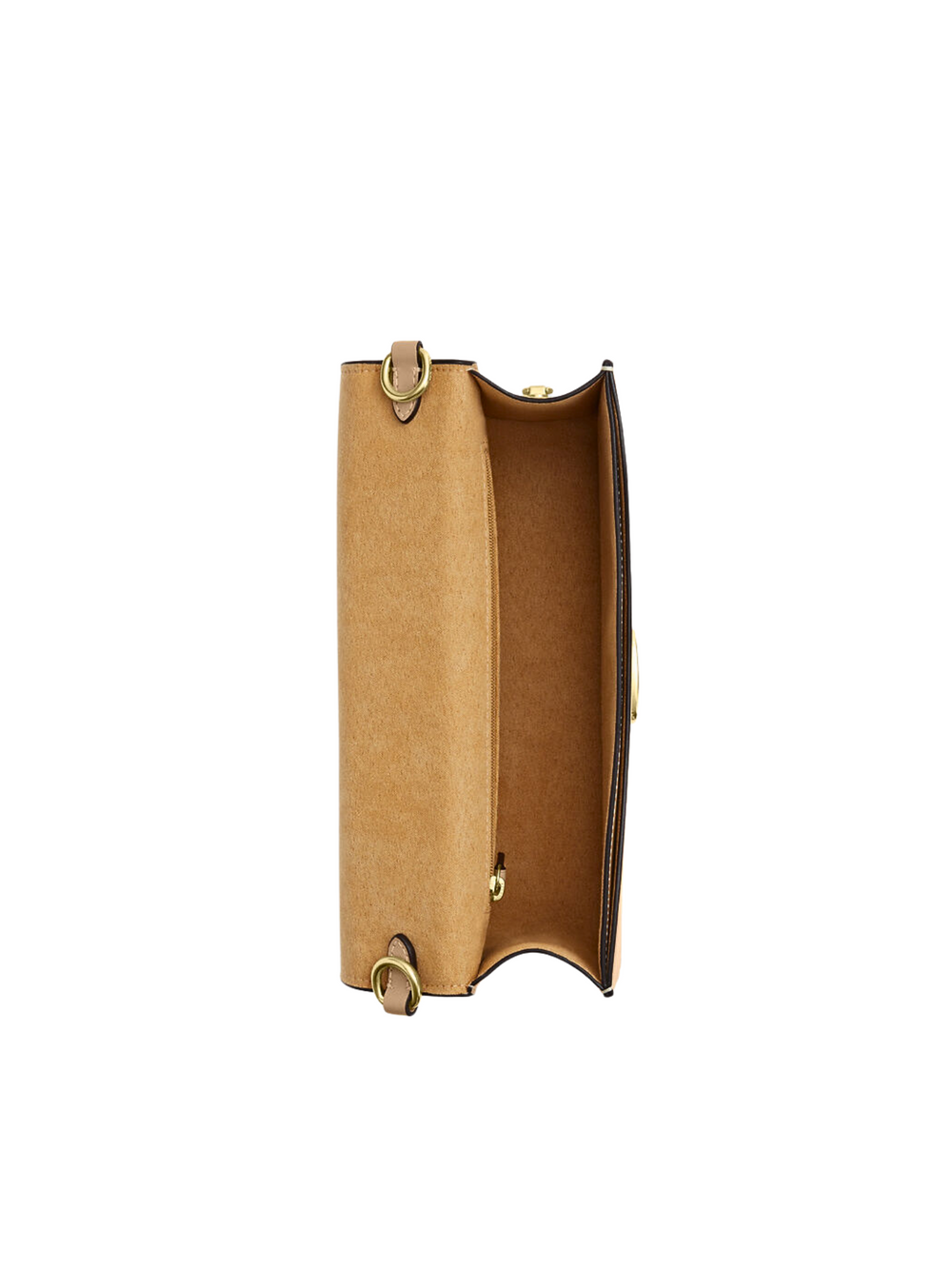 gambar-dalam-Coach-Eliza-Flap-Crossbody-With-Leather-Covered-Closure-Tan