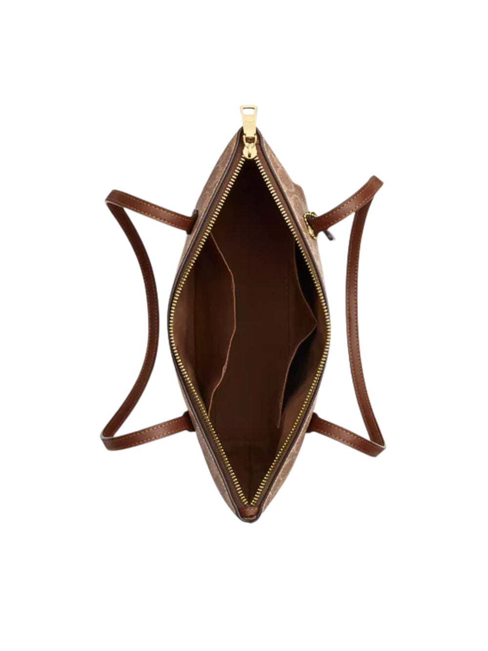 gambar-dalam-Coach-Fiona-Zip-Tote-Bag-In-Signature-Canvas-Tan-Brown