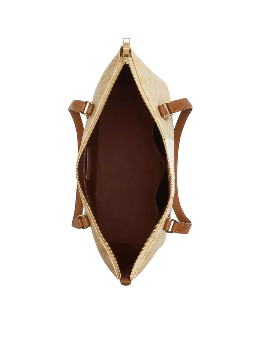 gambar-dalam-Coach-Gallery-Tote-Bag-In-Signature-Canvas-with-Stripe-Light-KhakiChalkLightSaddle