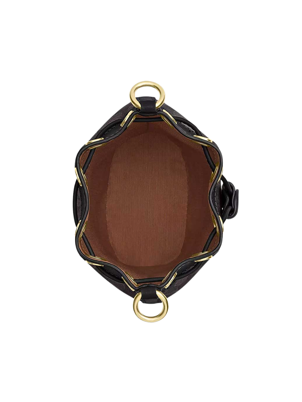 gambar-dalam-Coach-Mini-Bucket-Bag-In-Signature-Canvas-Walnut-Black