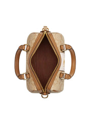 gambar-dalam-Coach-Mini-Rowan-Crossbody-In-Signature-Canvas-With-Stripe-Light-Khaki-Chalk-Saddle