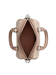 gambar-dalam-Coach-Mini-Rowan-Crossbody-In-Signature-Canvas-With-Stripe-Sand-Taupe