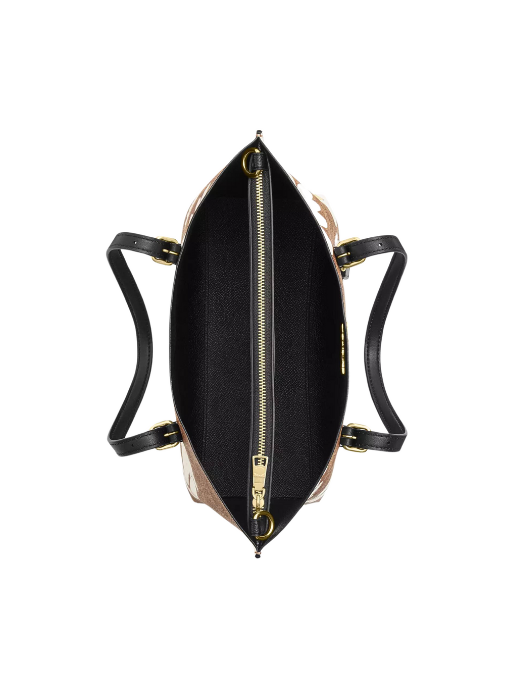 gambar-dalam-Coach-Mollie-Tote-Bag-25-In-Signature-Canvas-With-FloraL-Print-Tan-Multi