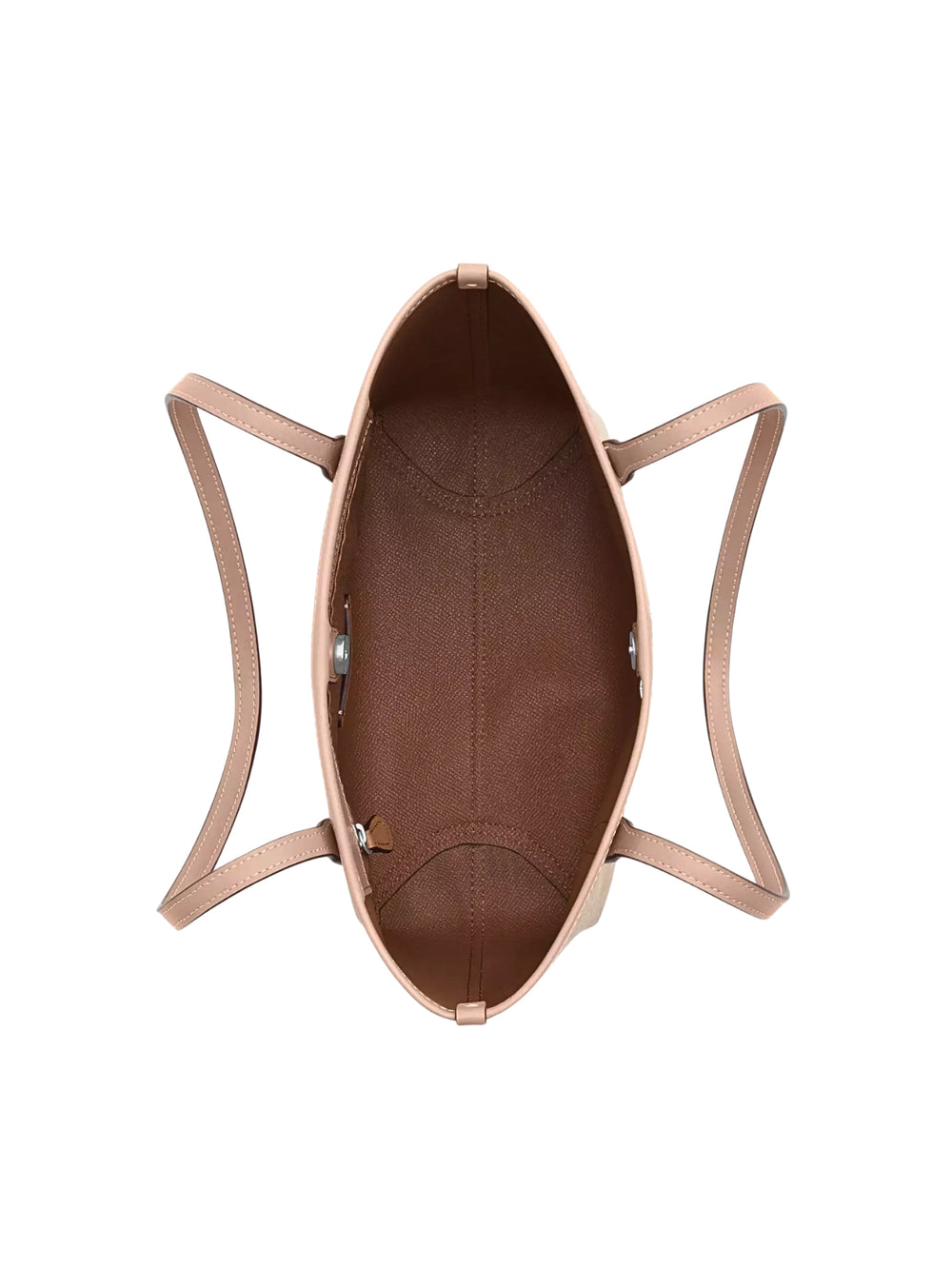 gambar-dalam-Coach-Small-City-Tote-Bag-In-Signature-Canvas-Sand-Taupe