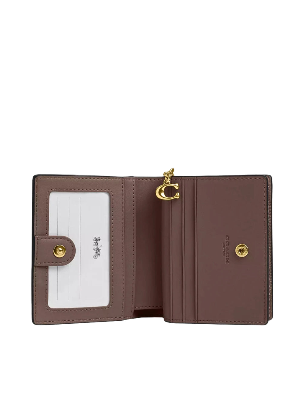 gambar-dalam-Coach-Snap-Wallet-Pebbled-Leather-Dark-Stone