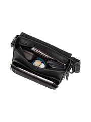 gambar-dalam-Coach-Sullivan-Flap-Crossbody-Bag-In-Signature-Canvas-Charcoal-Black
