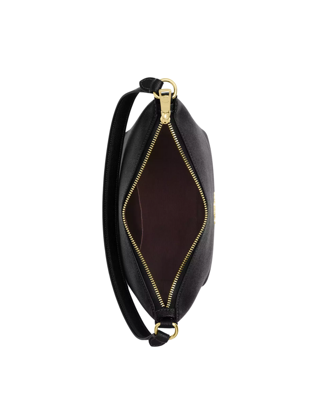 gambar-dalam-Coach-Zip-Top-Shoulder-Bag-Grain-Leather-Black