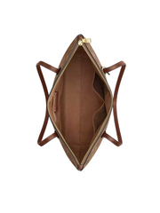 gambar-dalam-Coach-Zip-Top-Tote-Bag-In-Signature-Canvas-Tan-Brown