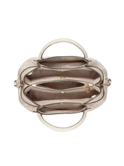 gambar-dalam-Kate-Spade-Dumpling-Croc-Embossed-Small-Satchel-Bag-In-Bare