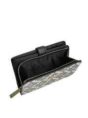 gambar-dalam-Kate-Spade-Flower-Medium-Compact-Bifold-Wallet-Dark-Black-Multi