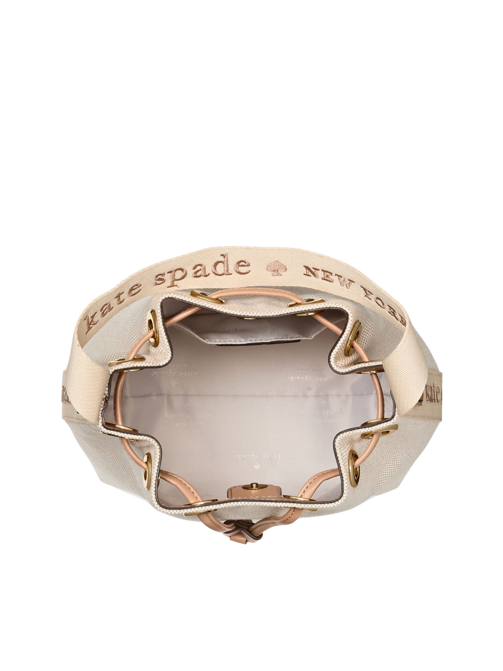 gambar-dalam-Kate-Spade-Kip-Canvas-Bucket-Bag-Light-Fawn-Multi