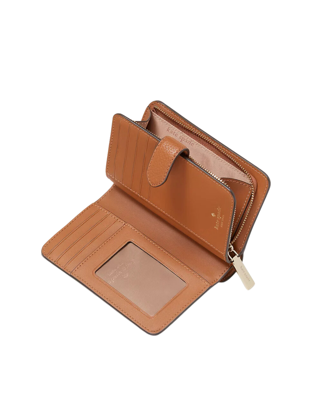 gambar-dalam-Kate-Spade-Lena-Medium-Compact-Bifold-Wallet-Warm-Ginger