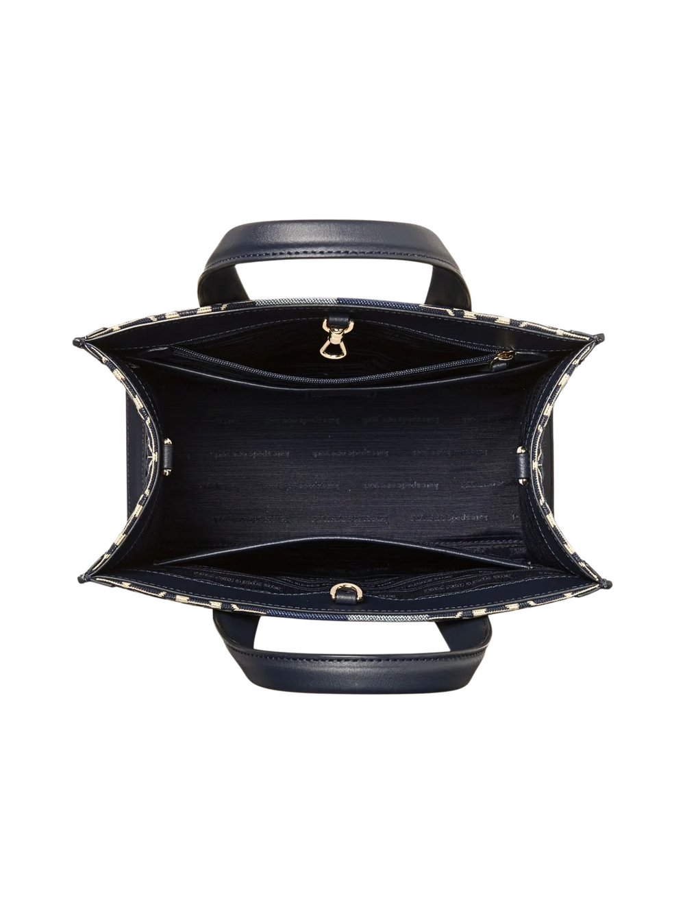 gambar-dalam-Kate-Spade-Manhattan-Spade-Flower-Jacquard-Small-Tote-Blue-Multi