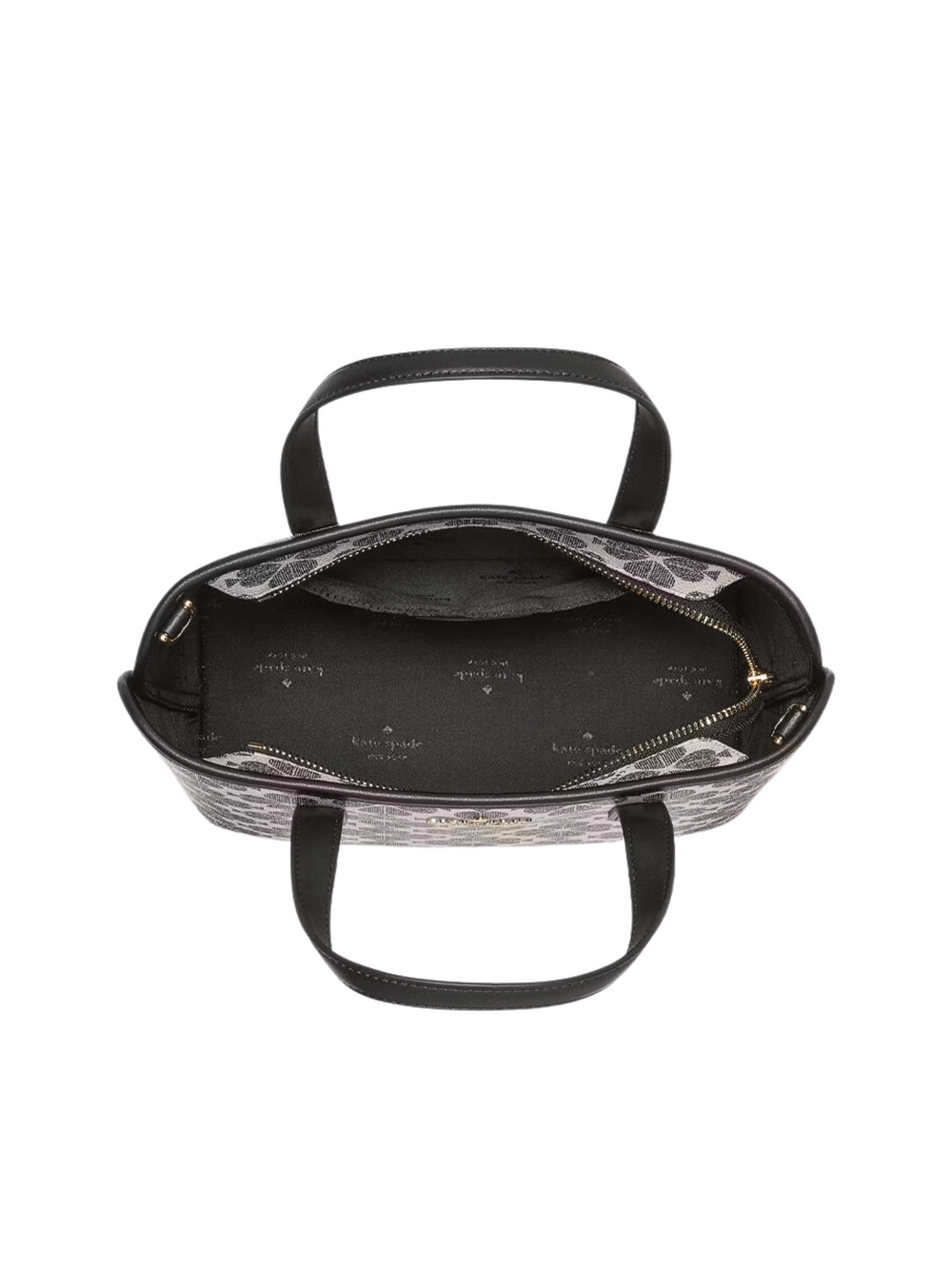 gambar-dalam-Kate-Spade-Signature-Spade-Flower-Small-Tote-Dark-Black