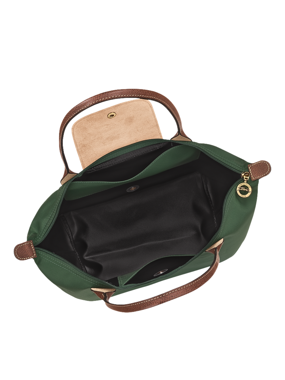 gambar-dalam-Longchamp-Le-Pliage-Original-Medium-Shoulder-Bag-British-Green