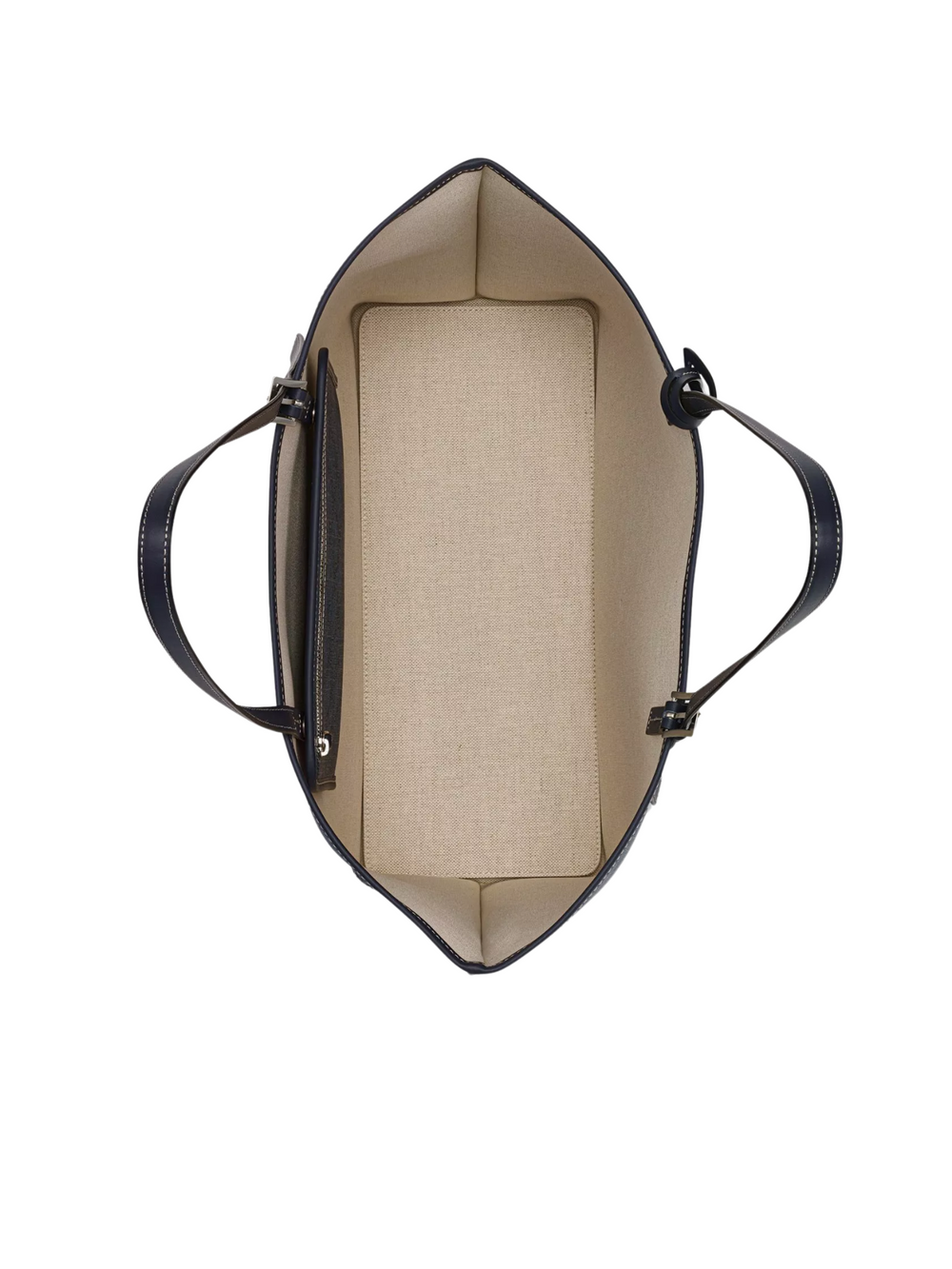 gambar-dalam-MCM-Medium-Himmel-Shopper-Bag-Lauretos-Leather-Navy-Blazer