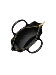 gambar-dalam-Michael-Kors-Hyde-Small-Satchel-Leather-Black