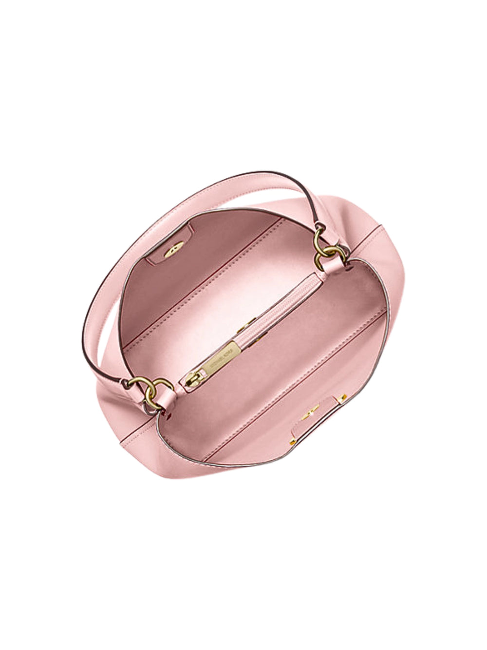 gambar-dalam-Michael-Kors-Pratt-Medium-Bucket-Shoulder-Bag-Powder-Blush