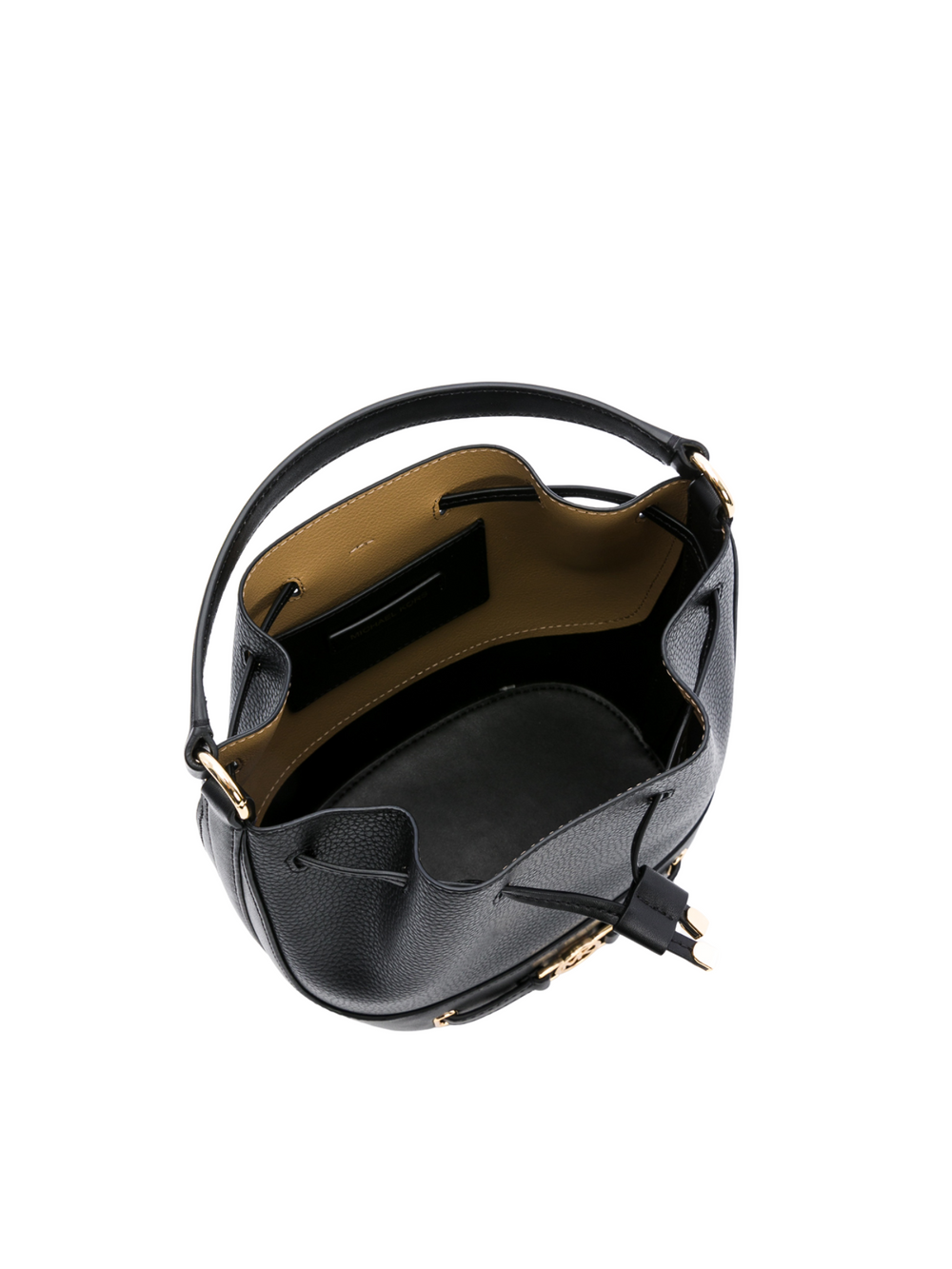 gambar-dalam-Michael-Kors-Reed-Medium-Belted-Bucket-Messenger-Leather-Black