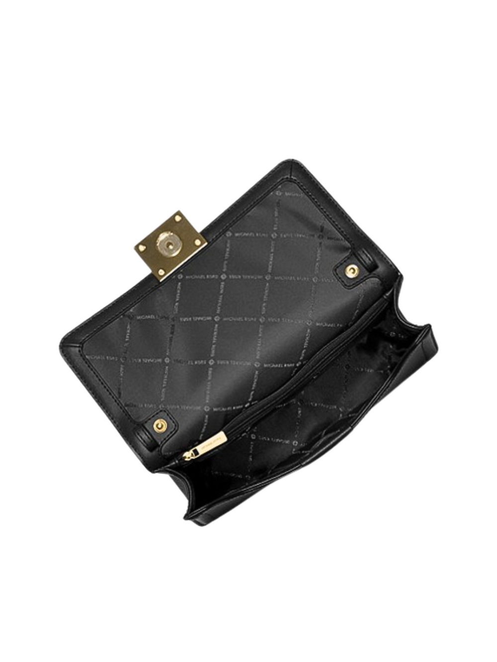 gambar-dalam-Michael-Kors-Sonia-Medium-Leather-Shoulder-Bag-Black