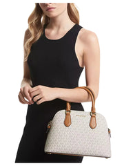 gambar-dalam-Michael-Kors-Veronica-Medium-Logo-Dome-Satchel-Vanilla