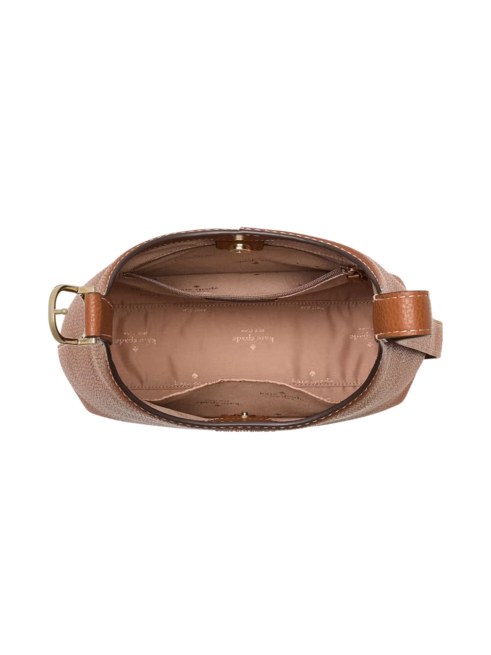 gambar-dalam-Spade-454-Pebbled-Leather-Small-Shoulder-Bag-Warm-Gingerbread